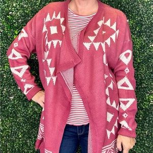 Aztec Print Cardigan